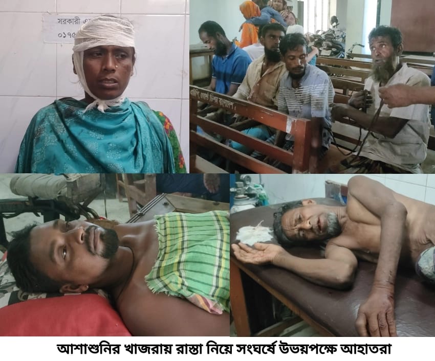 আশাশুনির খাজরায় রাস্তা নিয়ে সং/ঘর্ষে আ/হত ৮