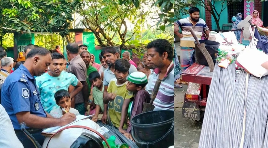 চোর সন্দেহে গ্রামবাসীর ধাওয়া, মালামাল ফেলে পালালেন তারা